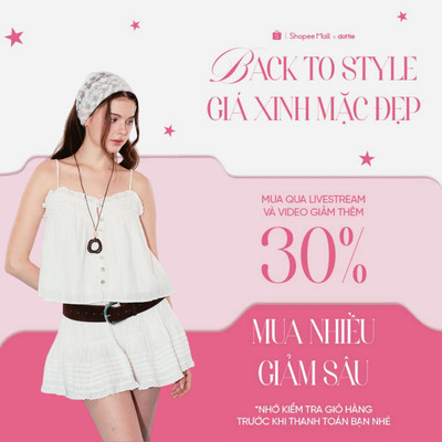 [NEW ARRIVAL] DOTTIE - Áo dây chiết ly gài nút - Trắng - T1198