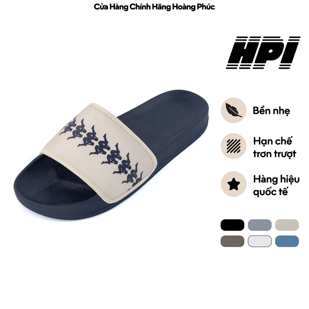 [BEST SELLER] Dép Quai Ngang Nam Nữ KAPPA Quai Vải Nylon Đế PVC Nhẹ Êm Chống Trượt Nhiều Màu 381M77W