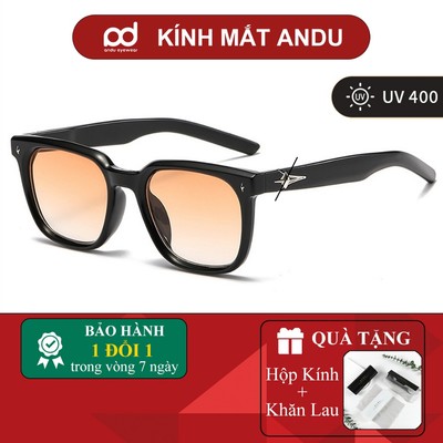 Kính râm mát thời trang nam nữ Unisex gọng nhựa chống tia UV dáng vuông Hàn Quốc 6281