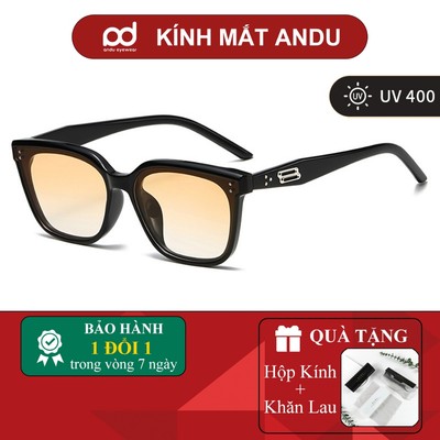 Kính râm mát thời trang nam nữ ANDU phong cách Hàn Quốc dáng GM chống tia UV bảo vệ mắt G38