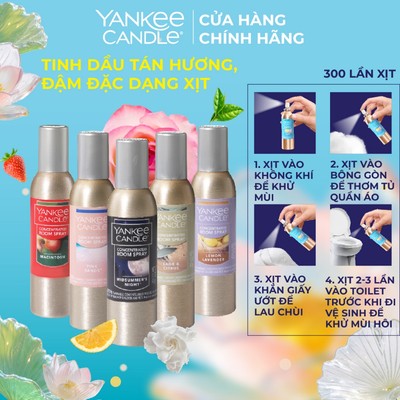 Tinh dầu tán hương đậm đặc dạng xịt từ Yankee Candle 43gram (nhiều mùi)