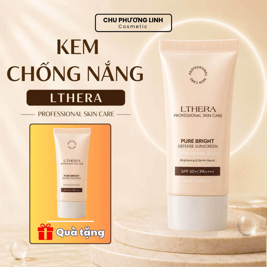 [Mua 1 Tặng 1] Kem Chống Nắng Lthera MP1519 - Nâng Tông Tự Nhiên, Kiềm Dầu Cho Da Nhạy Cảm