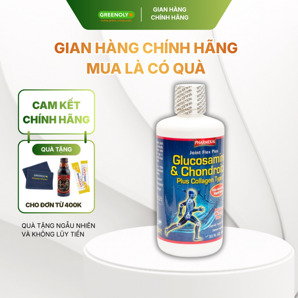 Bổ Xương Khớp Dạng Nước Dễ Hấp Thu Pharmekal  Joint Flex Plus Glucosamine & Chondroitin 946ml