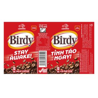 [CHÍNH HÃNG] Thùng 30 Lon Cà Phê Birdy® Sữa 170ml/Lon