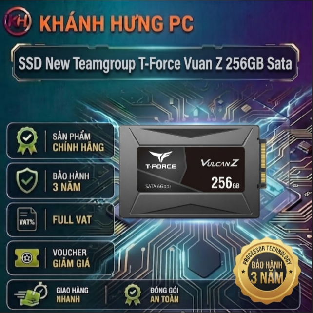 SSD New Teamgroup T-Force Vulcan z 256B Sata