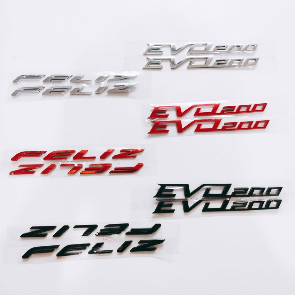 Cặp tem chữ dán sườn xe điện Vinfast Feliz Evo200