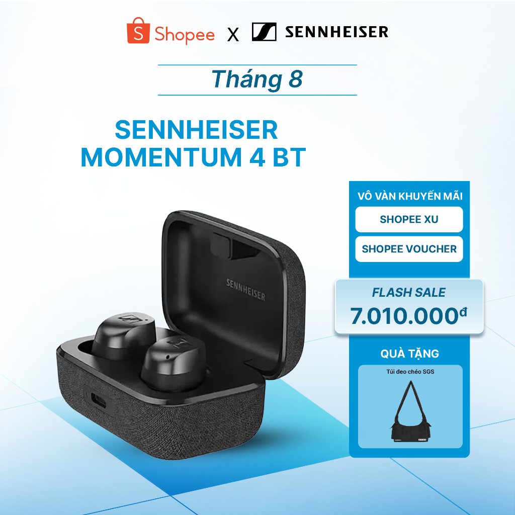 [SHIP HỎA TỐC] Tai nghe chống ồn Sennheiser Momentum True Wireless 4 - Hàng Chính hãng