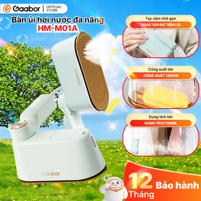Bàn ủi hơi nước cầm tay Gaabor HM-M01A 2in1 thích hợp cho mọi loại vải bàn là cầm tay bàn ủi hơi nước dung tích lớn