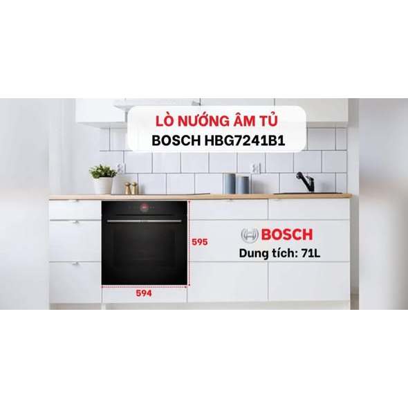 Lò nướng âm tủ Bosch HBG7241B1 Serie 8