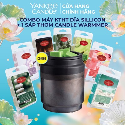 Combo Máy Khuếch Tán Hương Thơm Đĩa Silicon và Sáp thơm Candle Warmer từ Yankee Candle
