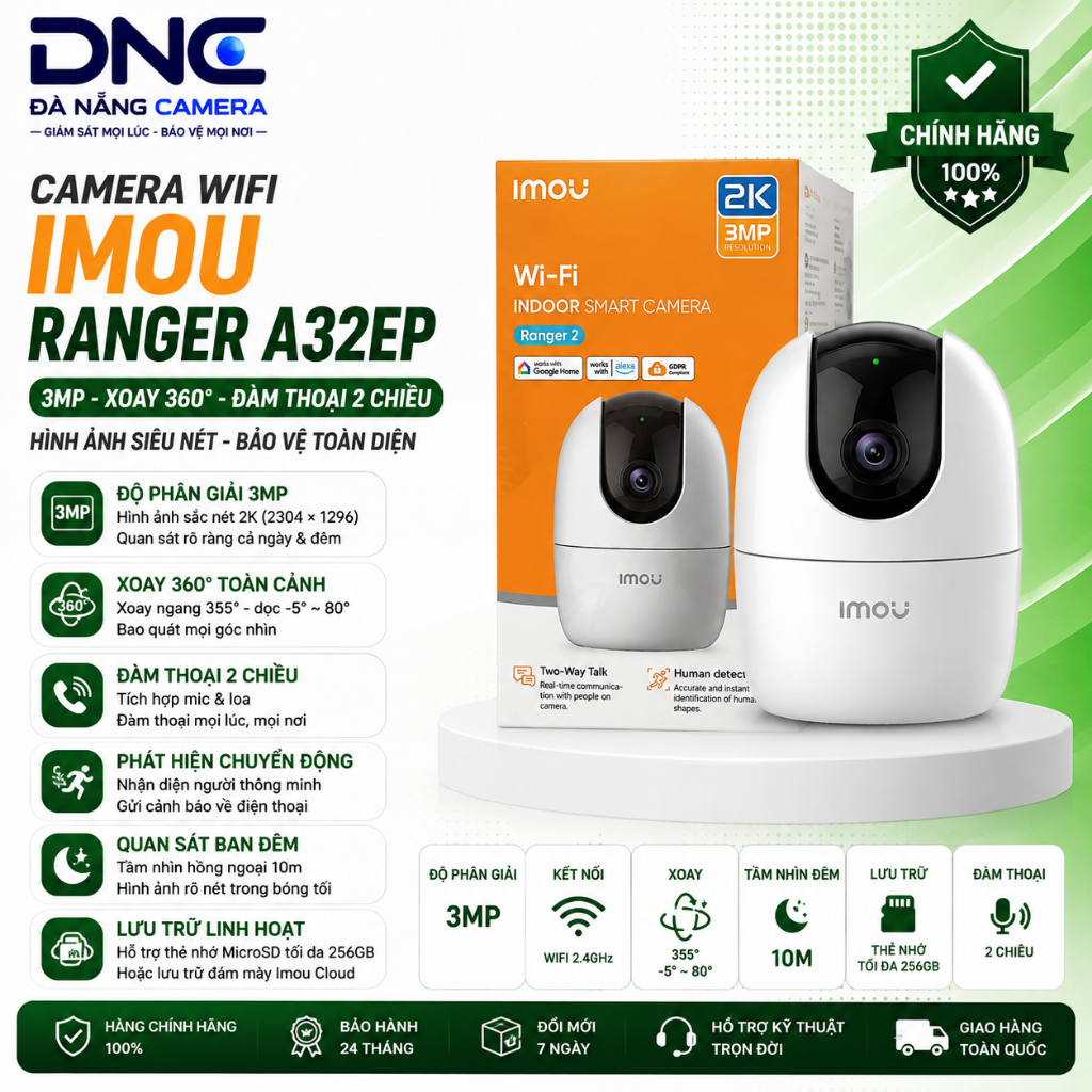 Camera Imou C32 A32  A52 chính hãng