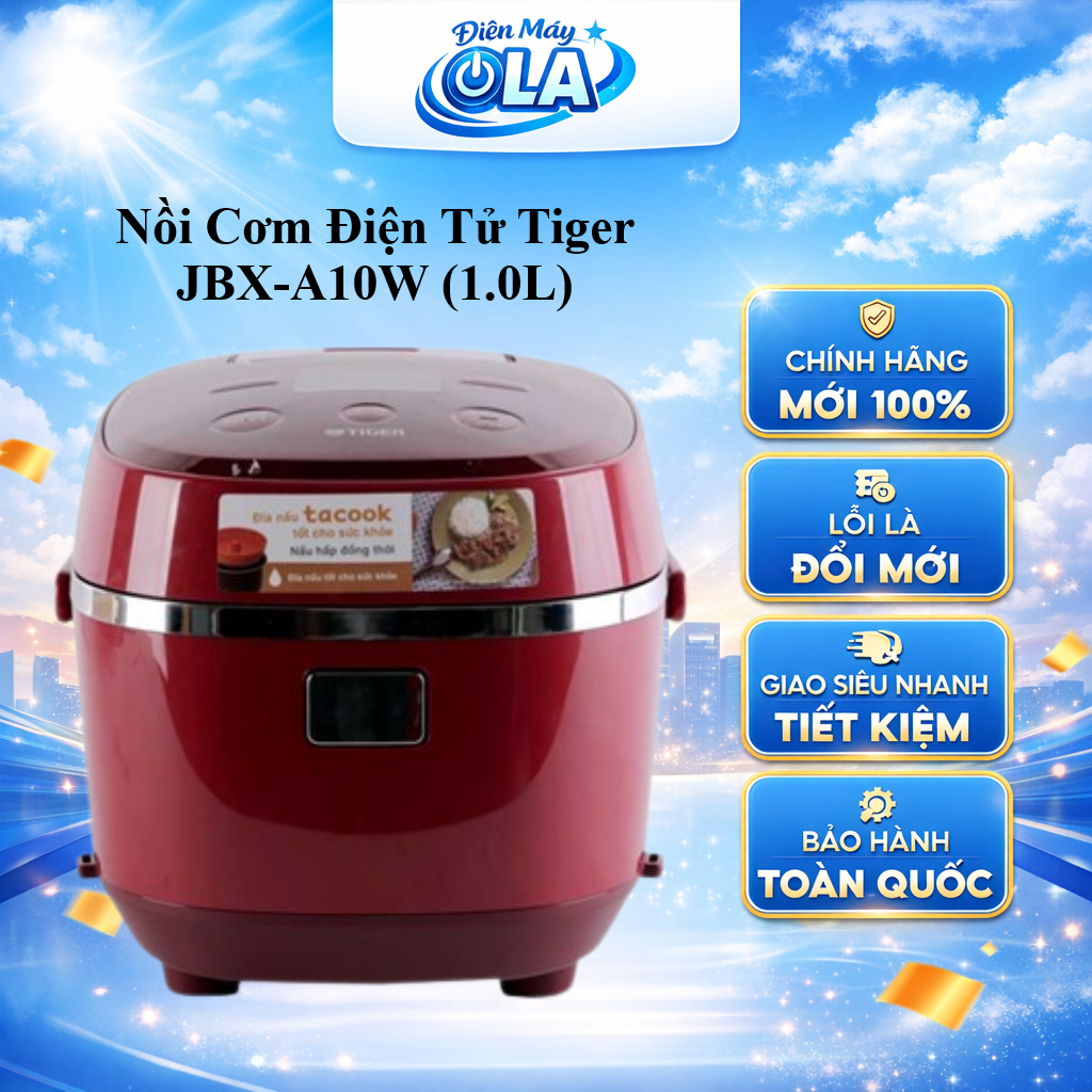 (TOÀN QUỐC) - JBX-A10W - Nồi Cơm Điện Tử Tiger JBX-A10W (1.0L)