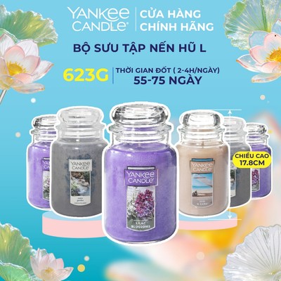 Nến thơm hũ Yankee Candle size L (623gram) - BST 3 mùi hương đặc biệt