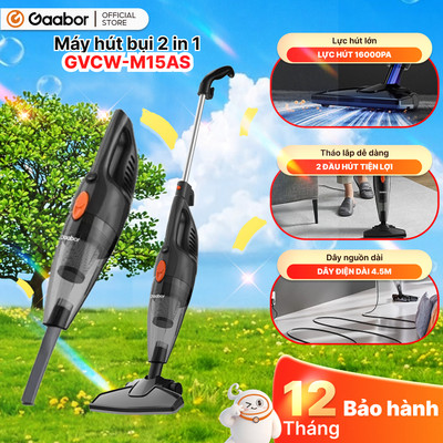 Máy hút bụi cầm tay Gaabor GVCW-M15AS có dây 2in1 lực hút 16000PA tháo lắp tiện lợi gọn dây 4.5m