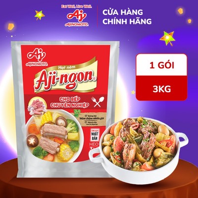 [CHÍNH HÃNG] Gói Hạt Nêm Aji-ngon® Heo 3kg/Gói