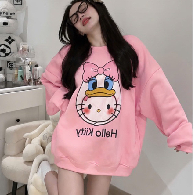 (Sẵn Hàng) Áo Nỉ from rộng  nhiều mẫu xinh hàng có sẵn  mẫu riêng nhà cihi shopp