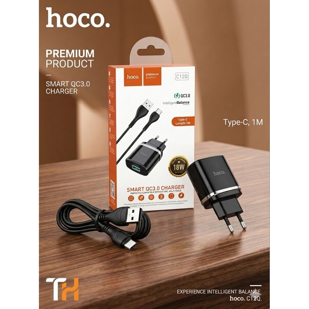 Bộ sạc HOCO C12Q sạc nhanh 3A và PD 18W