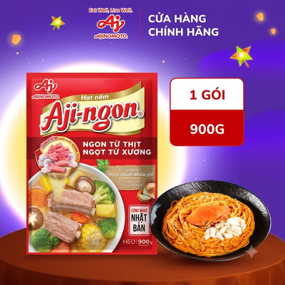 [CHÍNH HÃNG] Gói Hạt Nêm Aji-ngon® Heo 900g/Gói