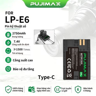 Pin máy ảnh PUMAX LP-E6 LP-E6N LP-E6NH 7.4V dung lượng cao cho Canon 5D Mark II 6D 7D 60D 70D 80D