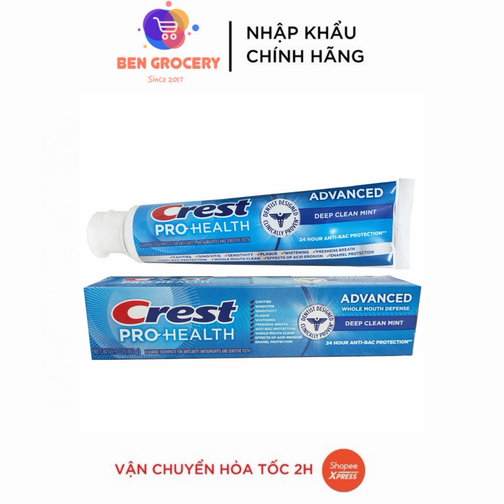 Kem đánh răng Crest Pro Health Advance Mỹ