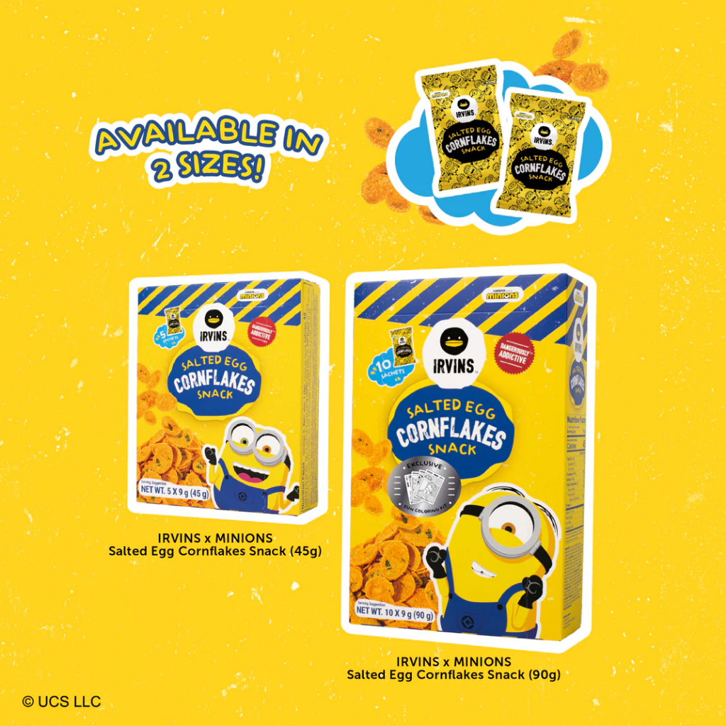 Snack Ngô Vị Trứng Muối IRVINS Chính Hãng Singapore - Bắp Giòn Phủ Sốt Trứng Muối Đậm Đà 90GR