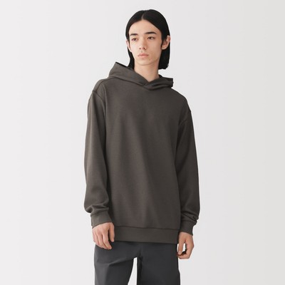 [26AW] MUJI Áo Hoodie Nam Vải Waffle