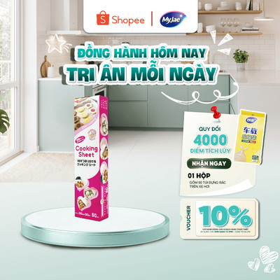 Giấy nến 2 mặt lót nồi chiên, nướng bánh, giấy lót chống dính 30cm x 30cm (50 tờ/hộp)