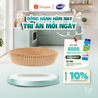 Giấy Nến Cho Nồi Chiên Không Dầu MyJae (1 hộp/30 tờ)