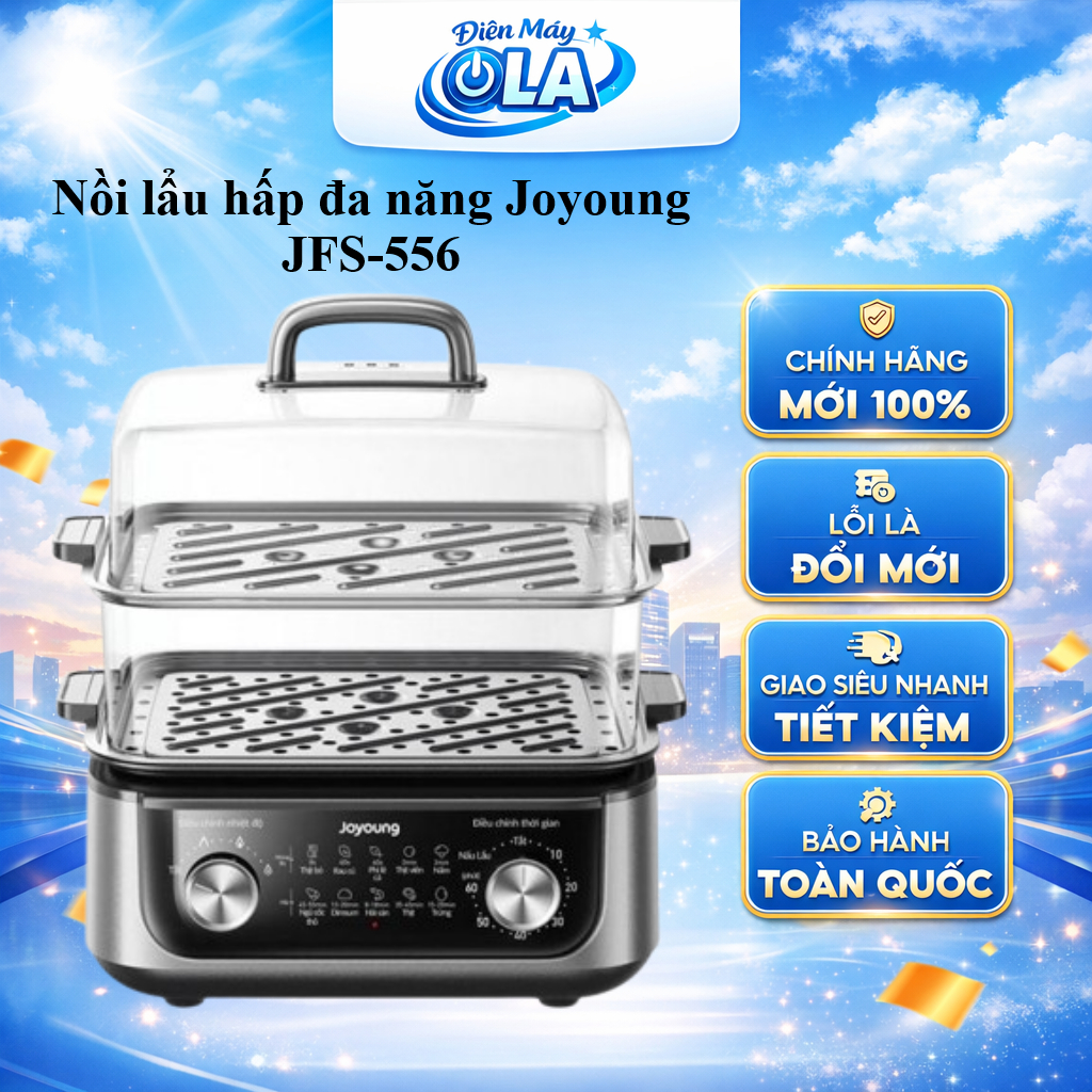 (TOÀN QUỐC) - JFS-556 - Nồi lẩu hấp đa năng Joyoung JFS-556