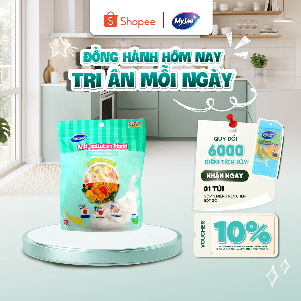 Màng Bọc Thực Phẩm Bo Chun MyJae (1 Bịch 50 Cái)