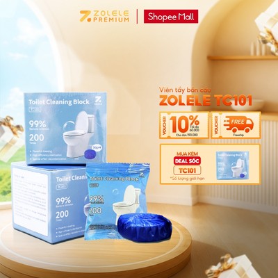 Viên thả bồn cầu TC101 Zolele chai thả bồn cầu sạch khuẩn tẩy sạch mảng bám khử mùi toilet