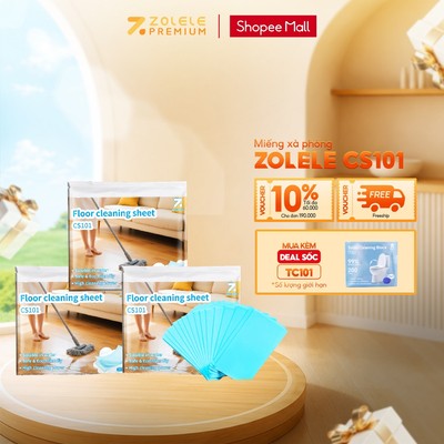 Giấy lau sàn CS101 tẩy rửa vệ sinh sàn nhà, đa năng có thể vệ sinh bồn cầu Zolele (30 miếng/gói)