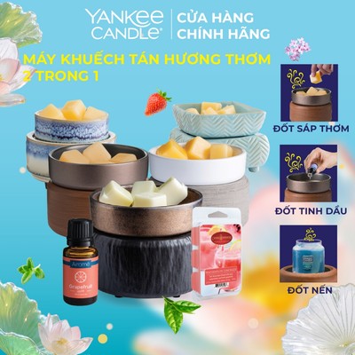 Máy đốt sáp & xông tinh dầu 2 trong 1 Yankee Candle (mẫu tùy chọn)