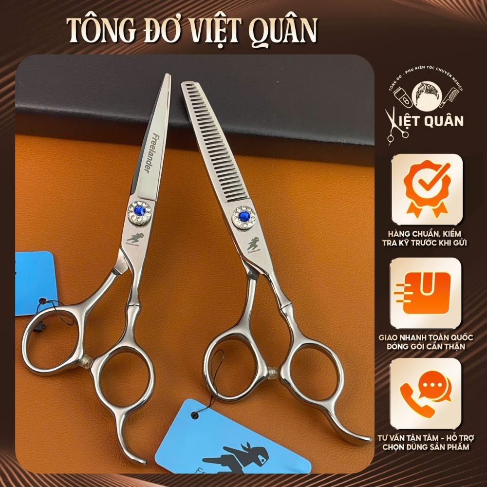 Bộ Kéo Cắt Tóc FR05 Size 6.0-Tay Đốt Trúc