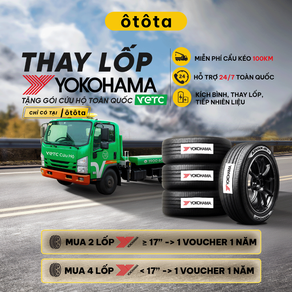 Lốp ô tô Yokohama ADVAN V61 235/55 R20 102V - Chính hãng BH 5 năm (235/55R20, 235 55 R20)