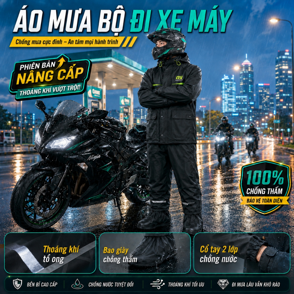 Áo mưa bộ màu đen, áo mưa bộ màu xanh, áo mưa bộ màu đỏ, áo mưa bộ màu vàng, áo mưa bộ màu cam, áo m