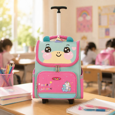 Balo kéo học sinh Tomi B24 chống gù mẫu mới chất liệu chống nước, gọn nhẹ, tháo lắp cần kéo dễ dàng