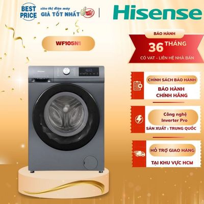 WF105N1 Máy giặt Hisense 10.5kg – Inverter Pro, Allergy Steam, vòng đệm kháng khuẩn WF105N1