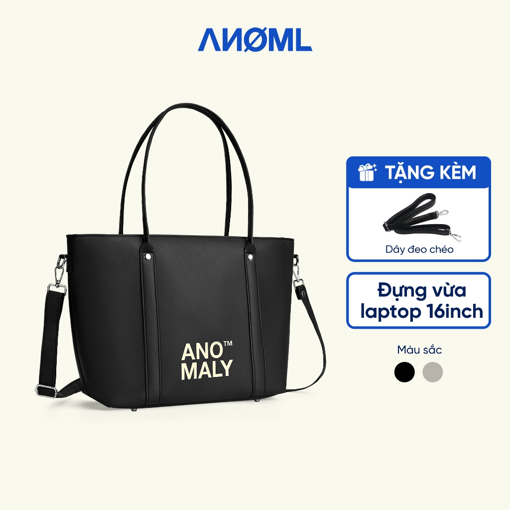 Túi Tote ANOMALY Daily Leather 16 Inch Da PU Kèm Dây Đeo Chéo, Túi Đựng Laptop Unisex Đi Học Đi Làm | AN-TB02