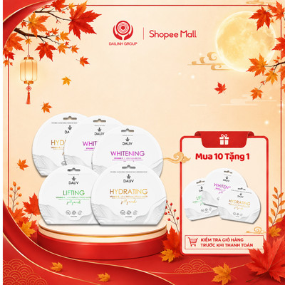 [Combo 10 Mặt nạ Tặng 1] Daliv Vitamin A ngăn ngừa lão hóa da 30g, Vitamin E cấp ẩm kịp thời, vitamin C dưỡng sáng da