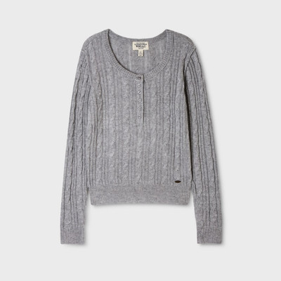 Áo Len WHO.A.U Henley neck Cable Pullover_WHKAGB926F
