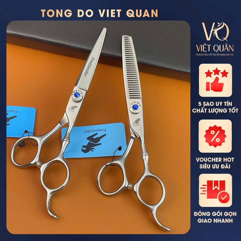 Kéo Cắt, Tỉa Tóc Sắc Bén FR05 Size 6.0-Thép Không Gỉ, Bền Bỉ