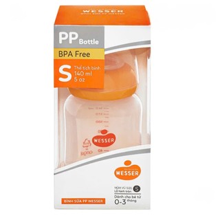 Bình sữa Wesser PP 140ml (mẫu mới)