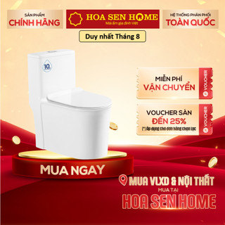 [7-8/8 Quà Áo Thun đơn từ 200K]Bồn cầu một khối TUSLO COCT002 xả xoáy 360 độ, tâm xả 300mm, sang trọng hiện đại