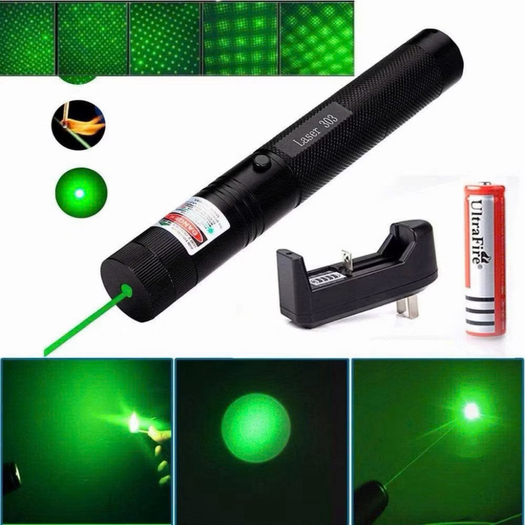 Đèn Laser Siêu Mạnh-Đèn Laser 303 Tia Sáng Xanh