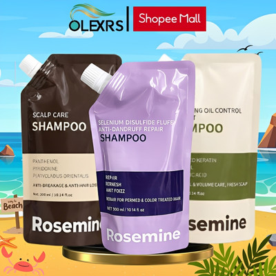 [Túi] Dầu Gội ROSEMINE 300ml - Phục Hồi, Giảm Gãy Rụng, Kiểm Soát Dầu Hiệu Quả