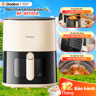 Nồi chiên không dầu Gaabor 5L AF-45T01A dung tích cảm ứng kiểm soát nhiệt thông minh cài đặt sẵn