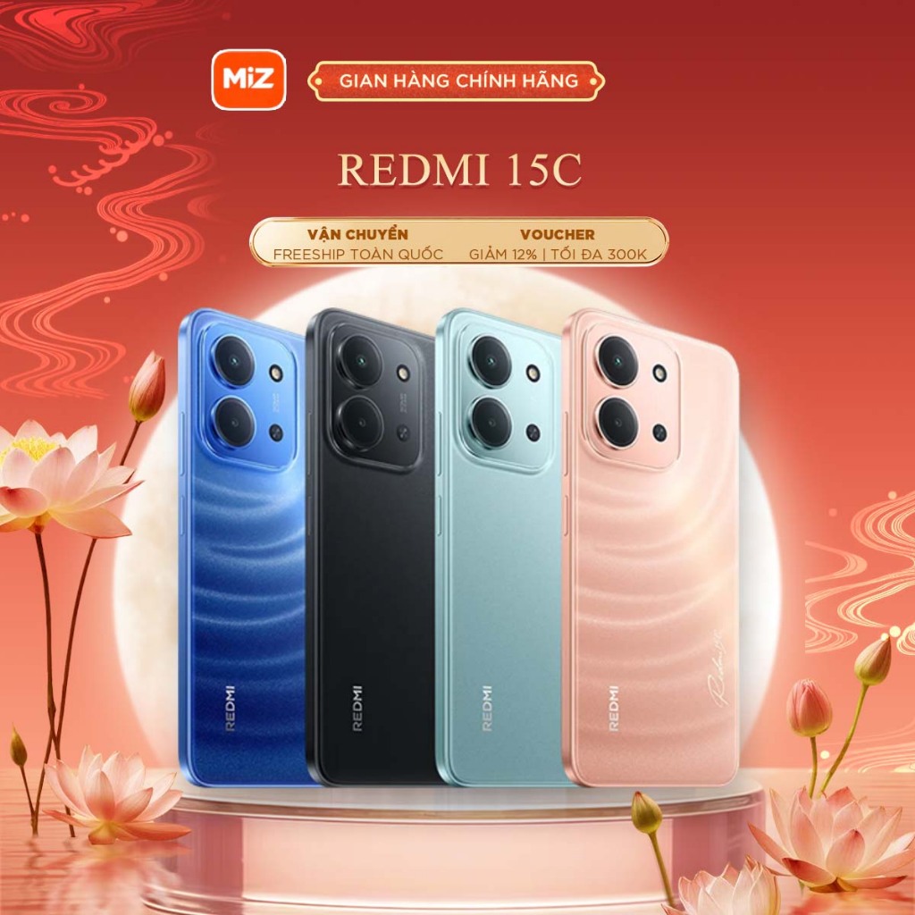 Điện Thoại Xiaomi Redmi 15C 6/128GB - Bản Quốc Tế - Bảo Hành Chính Hãng 18 Tháng