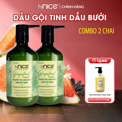 Combo 2 Chai Dầu Gội Thiên Nhiên hiNICE Shampoo Hỗ Trợ Cải Thiện Các Tình Trạng Về Tóc & Da Đầu