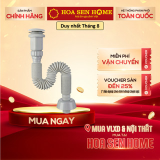 Bộ xả lavabo nút nhấn sứ TUSLO A051 - Hoa Sen Home - Hàng Chính Hãng